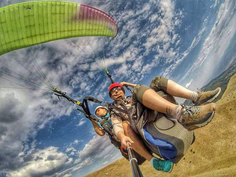 Тандем летање со параглајдер од Водно + снимање со GoPro камера од Параглајдинг Клуб Озон